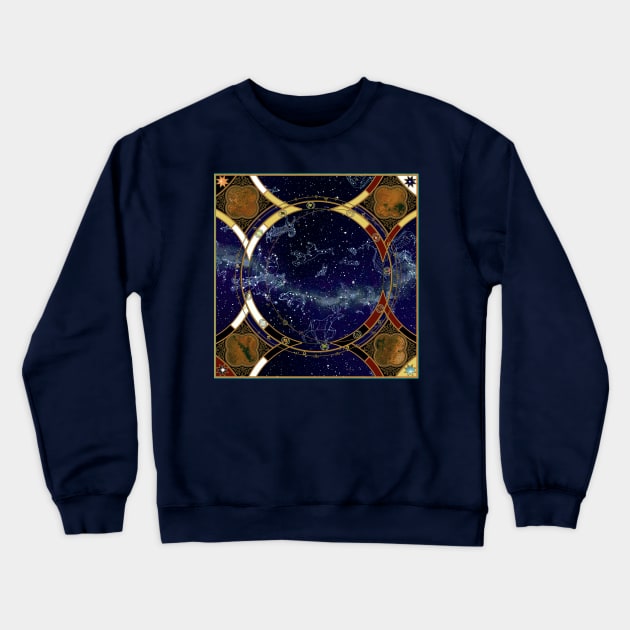 Star Chart Crewneck Sweatshirt by ThisIsNotAnImageOfLoss